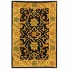 Safavieh 2 x 3 ft. Accent Traditional Antiquity- Black Hand Tufted Rug AT14B-2